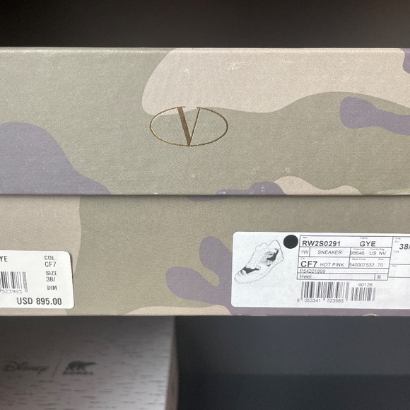 Valentino pink camo sneakers, size 38. - Picture 10 of 10